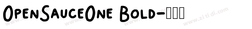 0penSauce0ne Bold字体转换